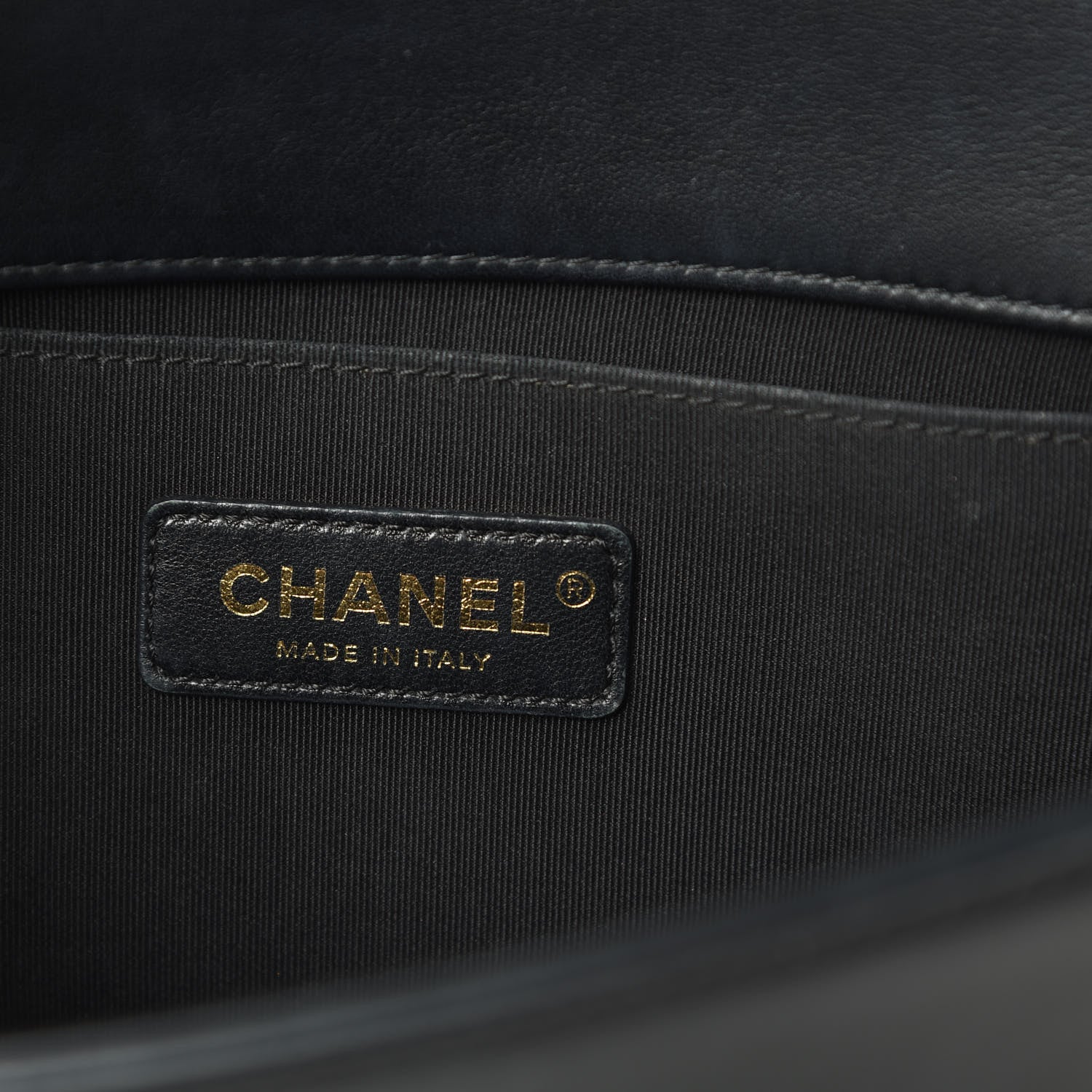Chanel Calfskin Chevron Quilted Medium Boy Flap Black 6 of 14