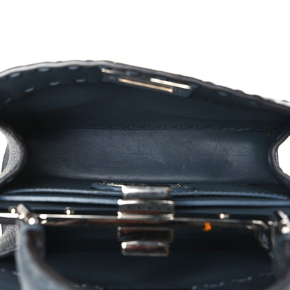 Fendi Cuoio Romano Selleria Chamois Small Peekaboo I SEE U Satchel Asfalto 5 of 11