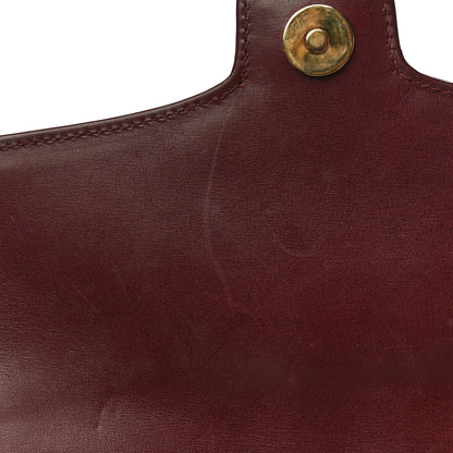Gucci Vitello Palmellato Lux Small Arli Flap Shoulder Bag Vintage Bordeaux 12 of 15