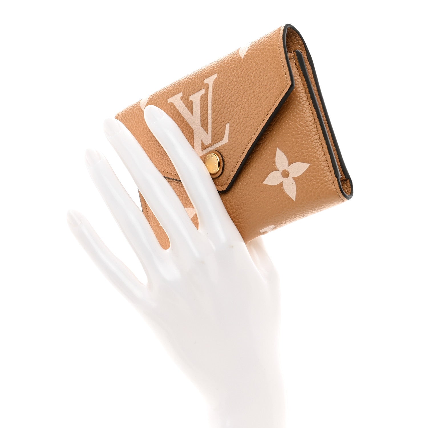 Louis Vuitton Empreinte Monogram Giant Victorine Wallet Arizona Creme 2 of 9