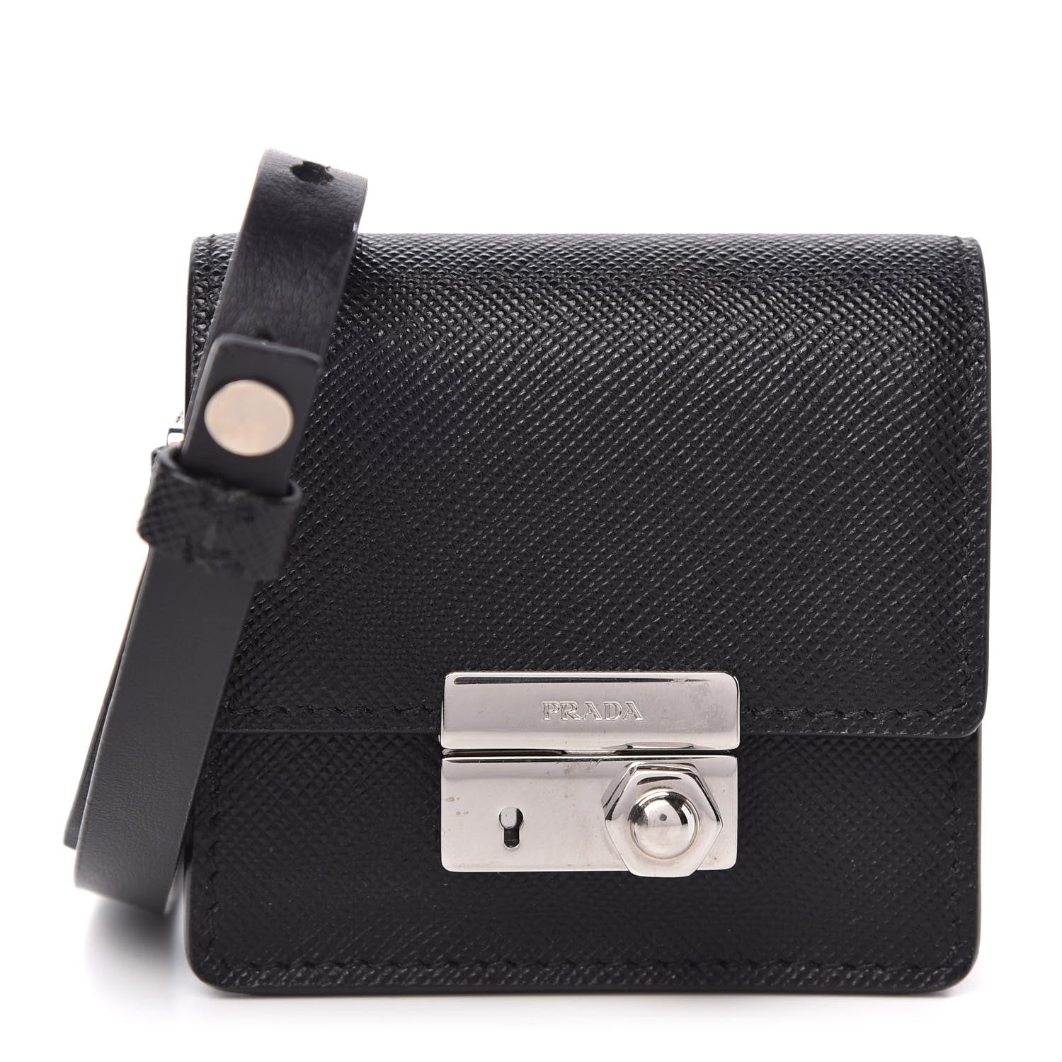 Prada Saffiano Lock Case Black 1 of 8