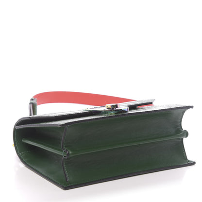 Christian Louboutin Alligator Embossed Calfskin Elisa Top Handle Bag Canpoee Rainbow 7 of 13