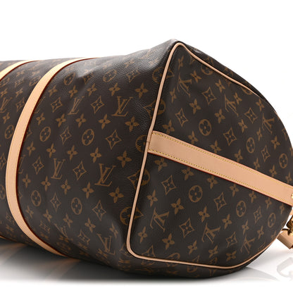 Louis Vuitton Monogram Keepall Bandouliere 55 8 of 8