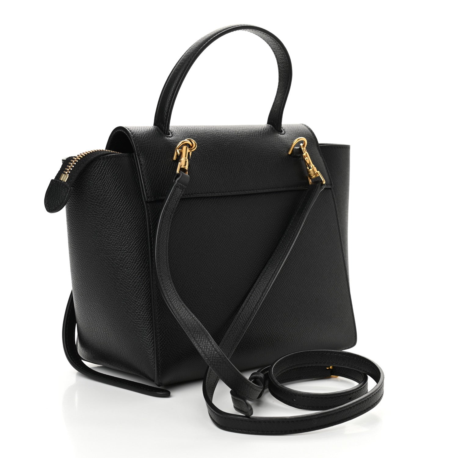 Celine Grained Calfskin Nano Belt Bag Black 3 of 10