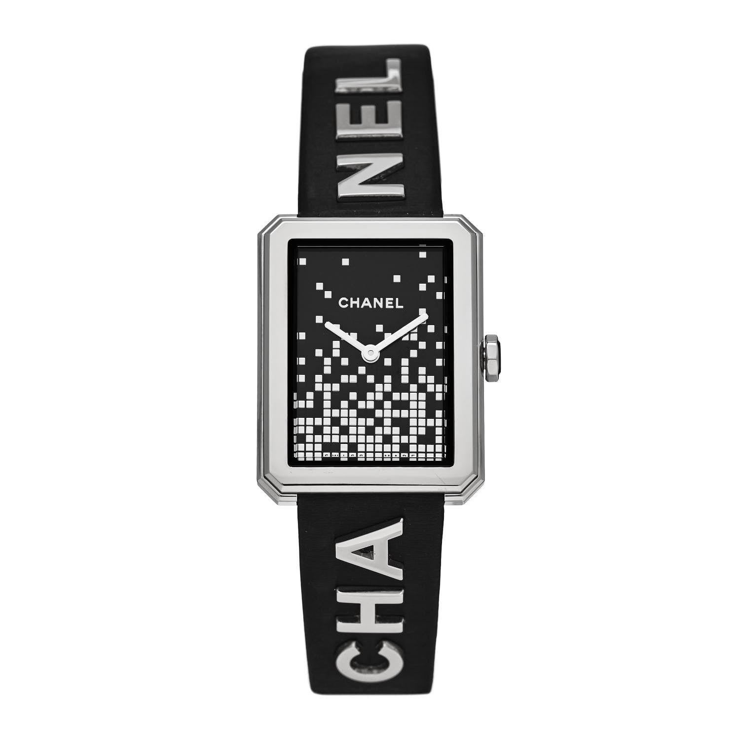 Chanel Stainless Steel Calfskin 27mm Boy-Friend Wanted de Chanel Quartz Watch Black 1 of 5