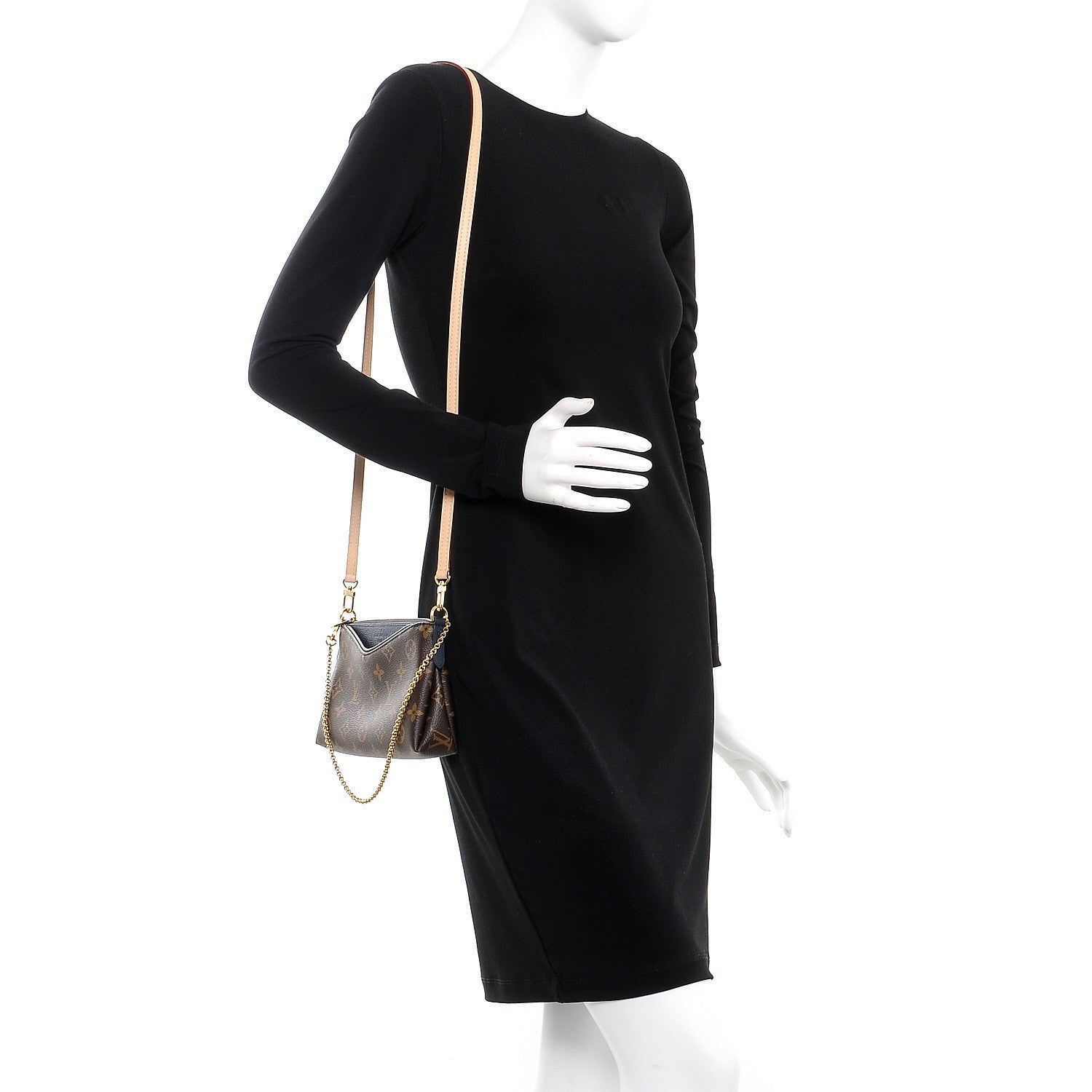 Louis Vuitton Monogram Pallas Clutch Blue Marine 2 of 8