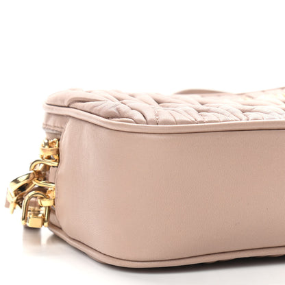 Miu Miu Nappa Matelasse Double Zip Shoulder Bag Cammeo 11 of 12