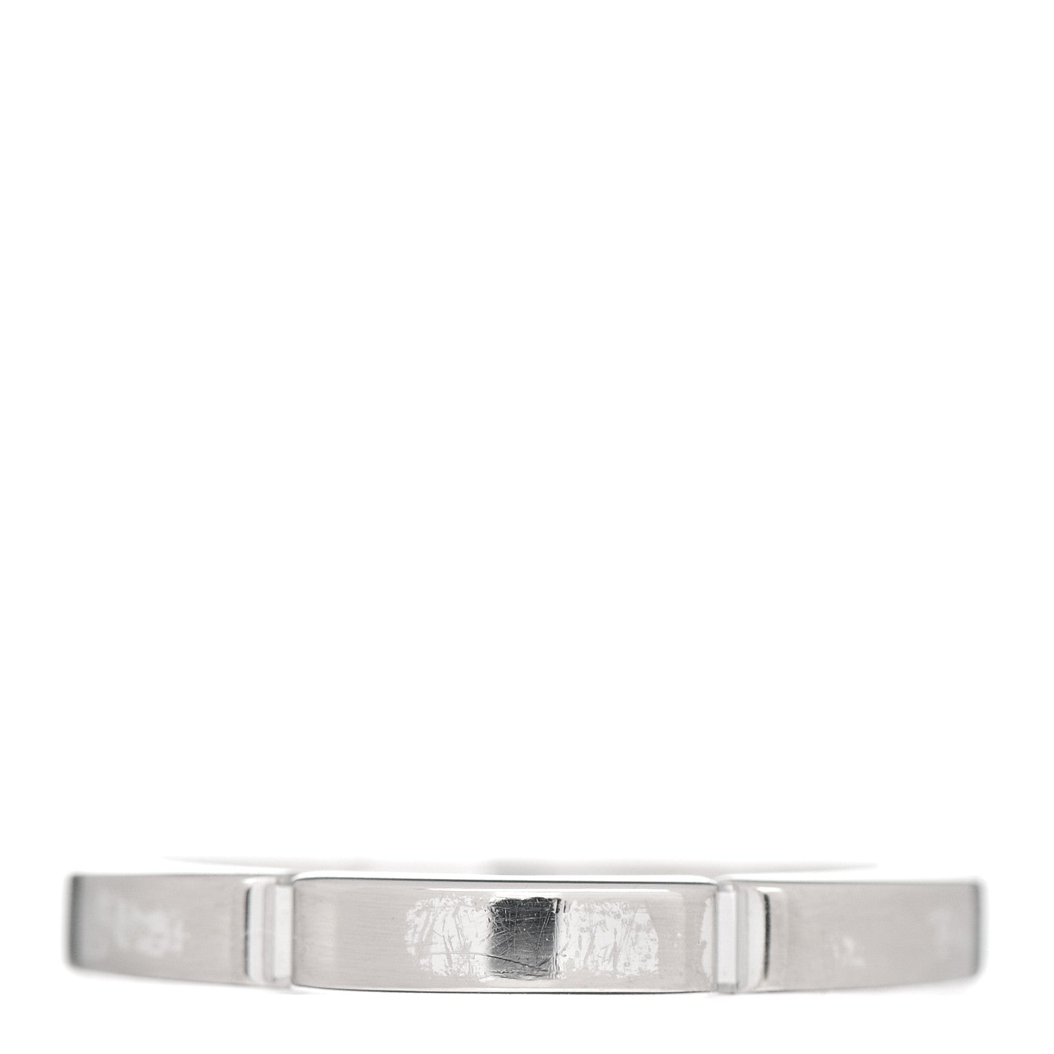 Cartier 18K White Gold Diamond Maillon Panthere Wedding Band Ring 49 5 3 of 4