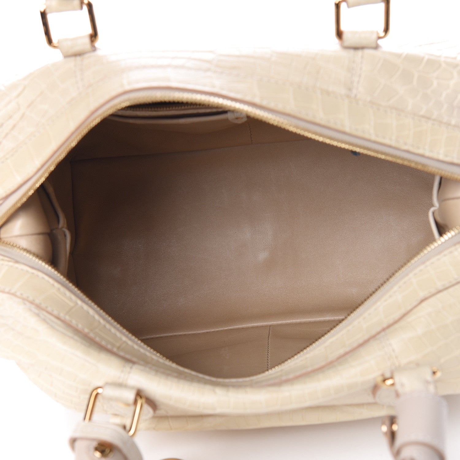 Louis Vuitton Crocodile Sac Louis Beige 6 of 18