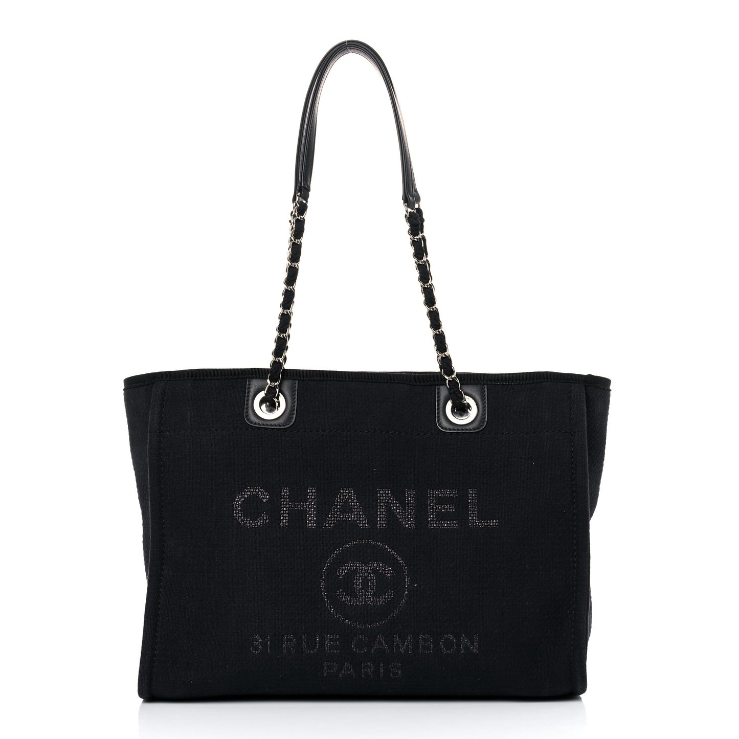 Mixed Fibers Small Deauville Tote Black