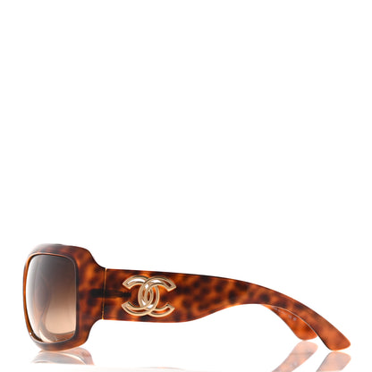 Chanel Acetate CC Sunglasses Tortoise 3 of 6