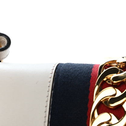 Gucci Calfskin Small Sylvie Shoulder Bag White 11 of 12