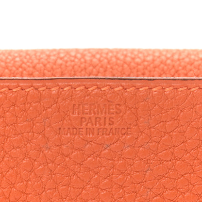 Hermes Taurillon Clemence Mises et Relances Playing Cards Holder Potiron 5 of 11
