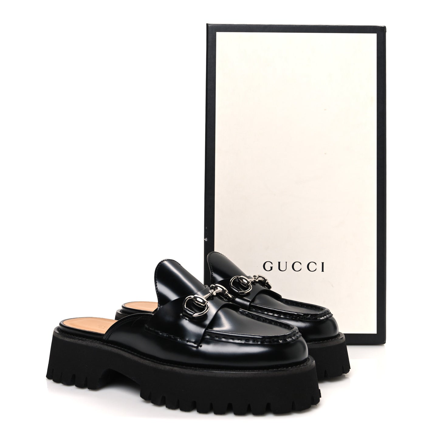 Cordovan Lux Womens Sylke Horsebit Platform Mules 37.5 Black