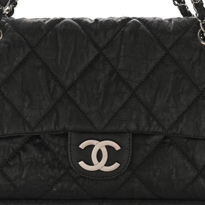 Chanel Coated Canvas Quilted Le Marais Flap Black 7 of 9
