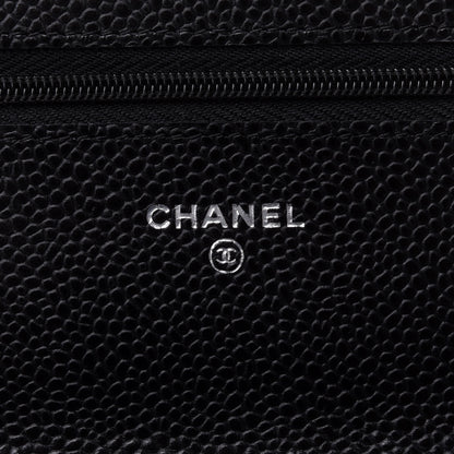 Chanel Caviar Quilted Wallet On Chain WOC Black 8 of 12