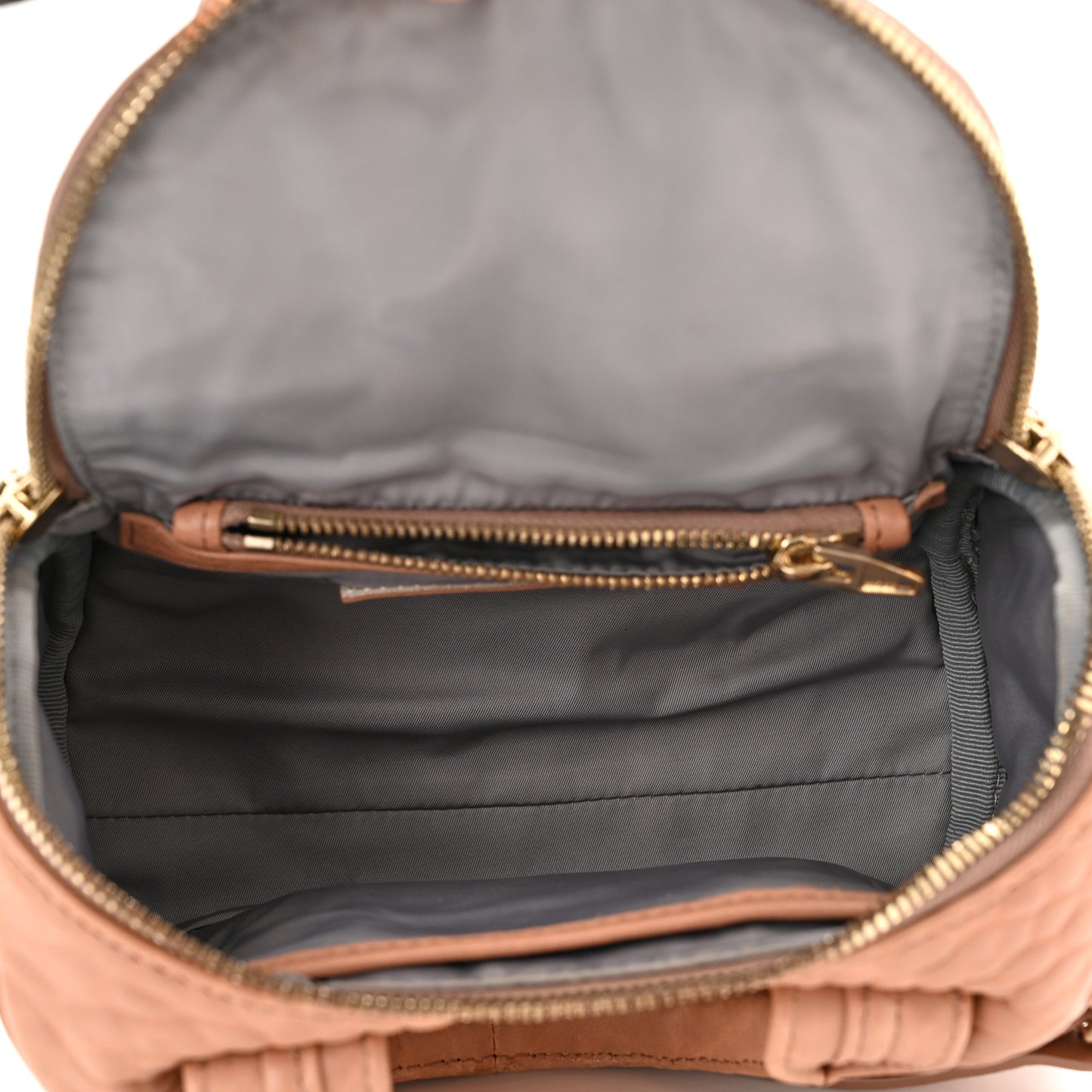 Pebbled Lambskin Mini Rockie Latte Gold Hardware