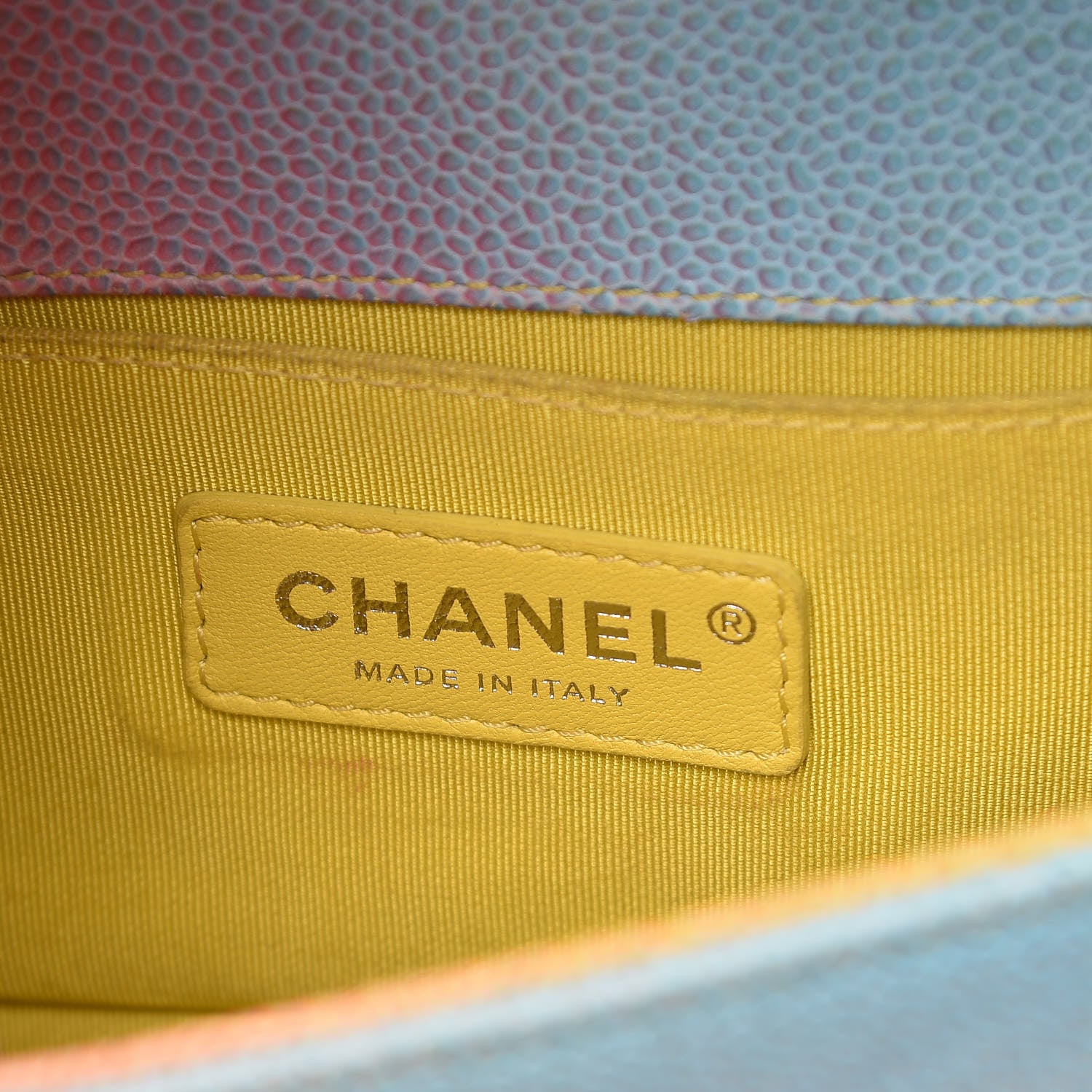 Chanel Caviar Quilted Small Cuba Rainbow Boy Flap Multicolor 6 of 13