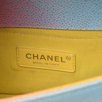 Chanel Caviar Quilted Small Cuba Rainbow Boy Flap Multicolor 6 of 13