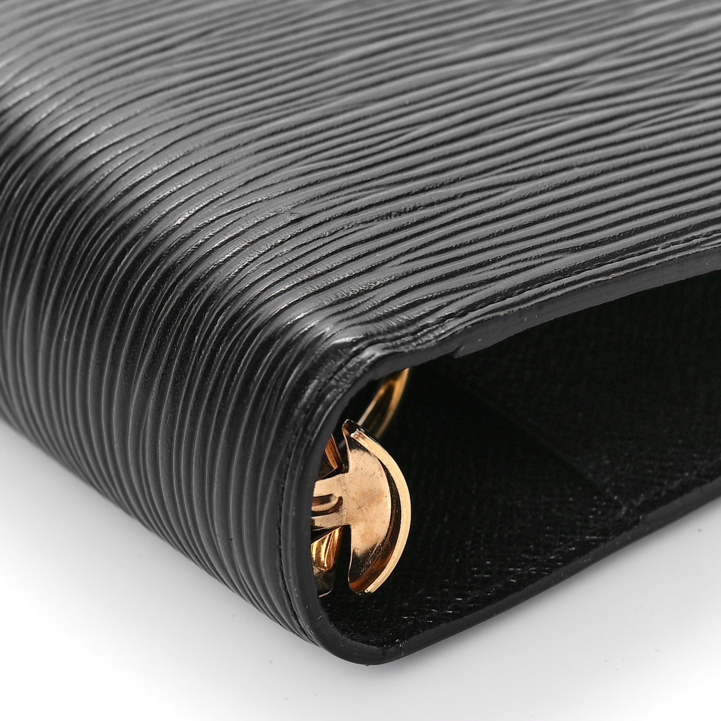 Epi Medium Ring Agenda Cover Black