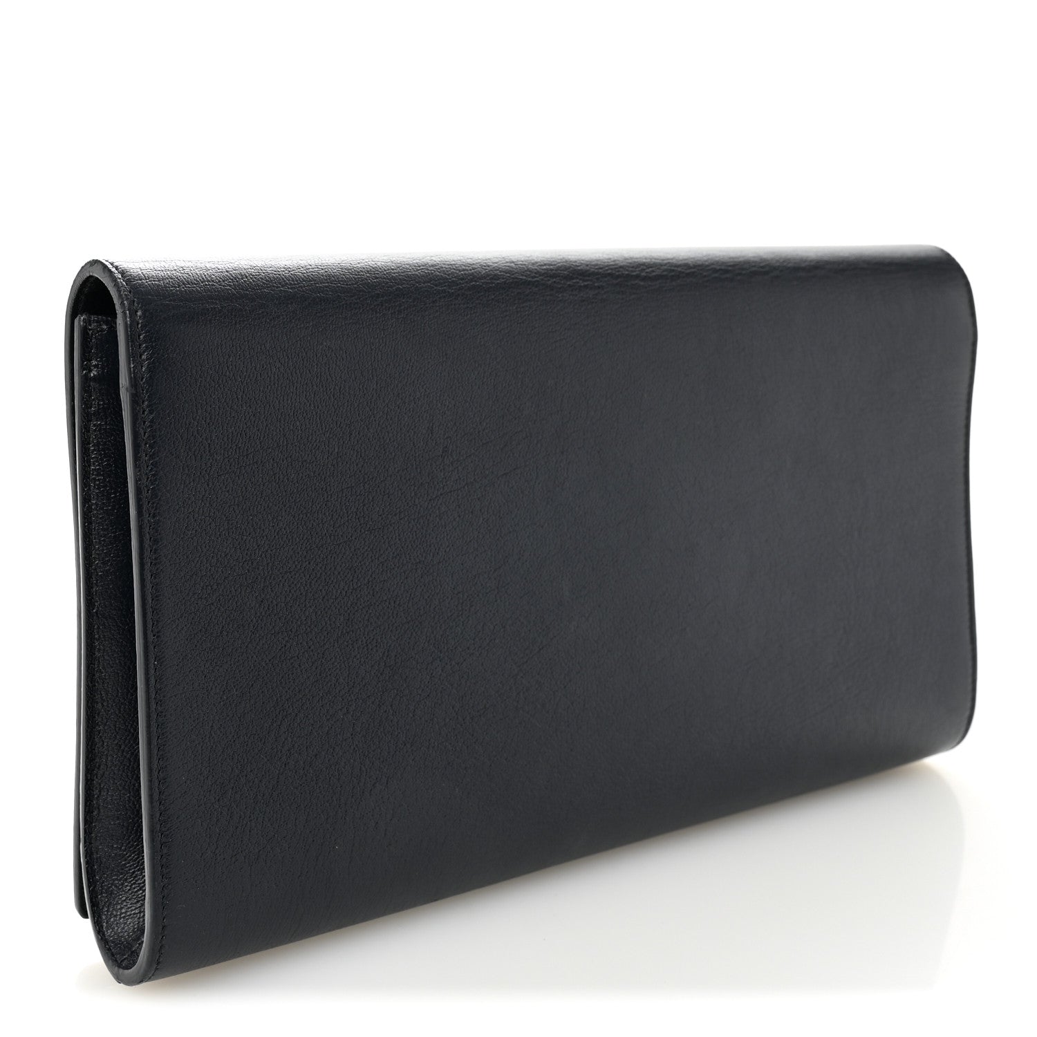 Saint Laurent Calfskin Monogram Large Belle De Jour Clutch Navy 3 of 6