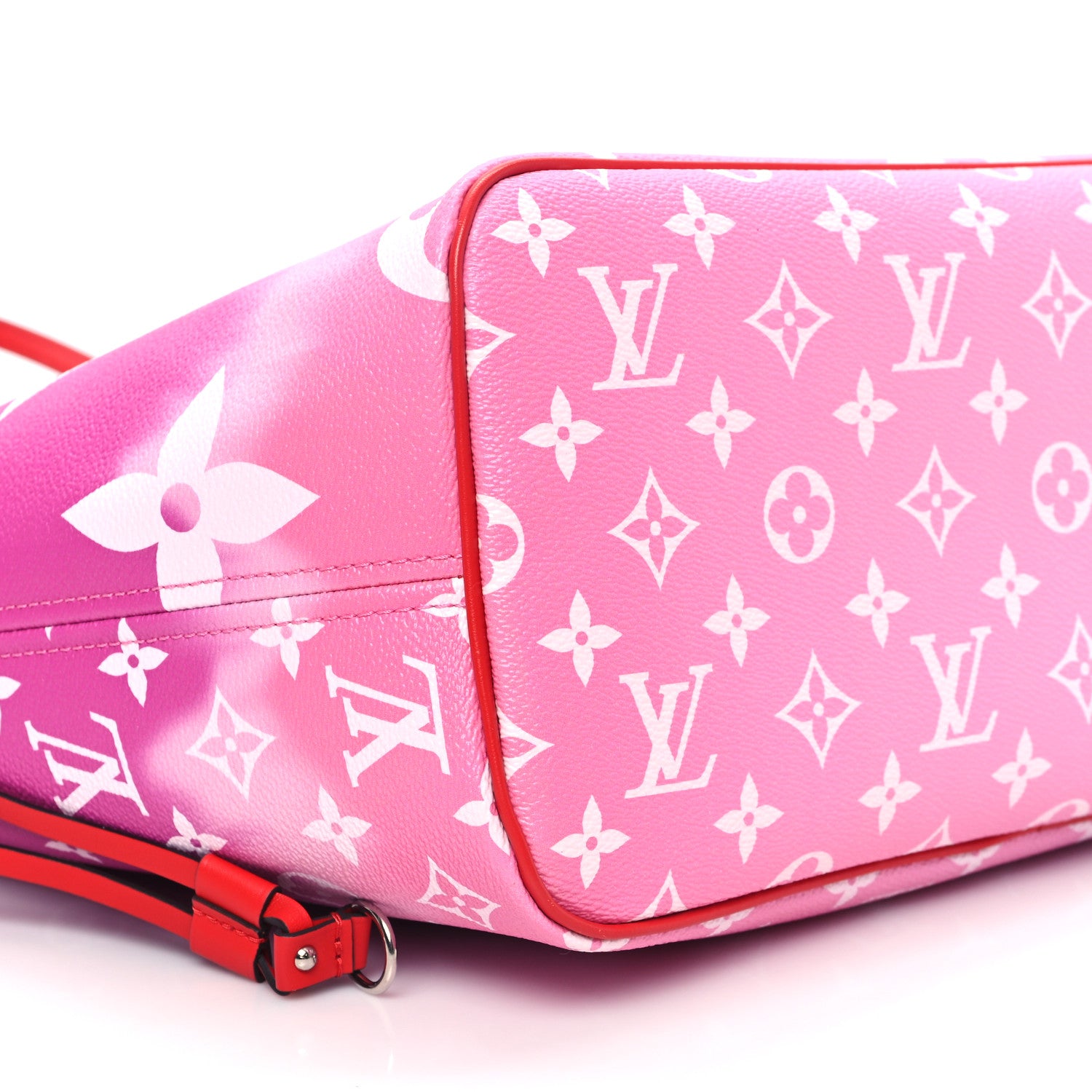 Louis Vuitton Monogram Escale Neverfull MM Rouge 9 of 10