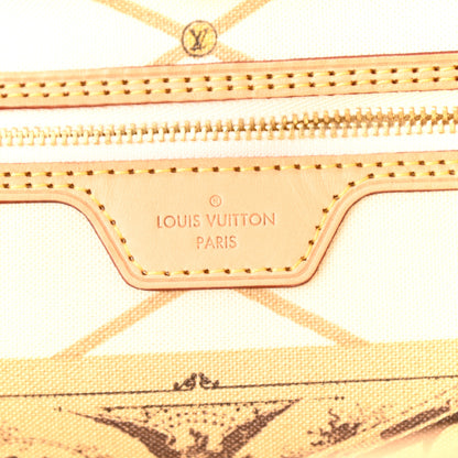 Louis Vuitton Damier Azur Summer Trunks Neo Neverfull MM 6 of 11