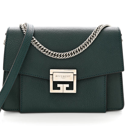 Givenchy Goatskin Small GV3 Shoulder Bag Fir Green 7 of 9