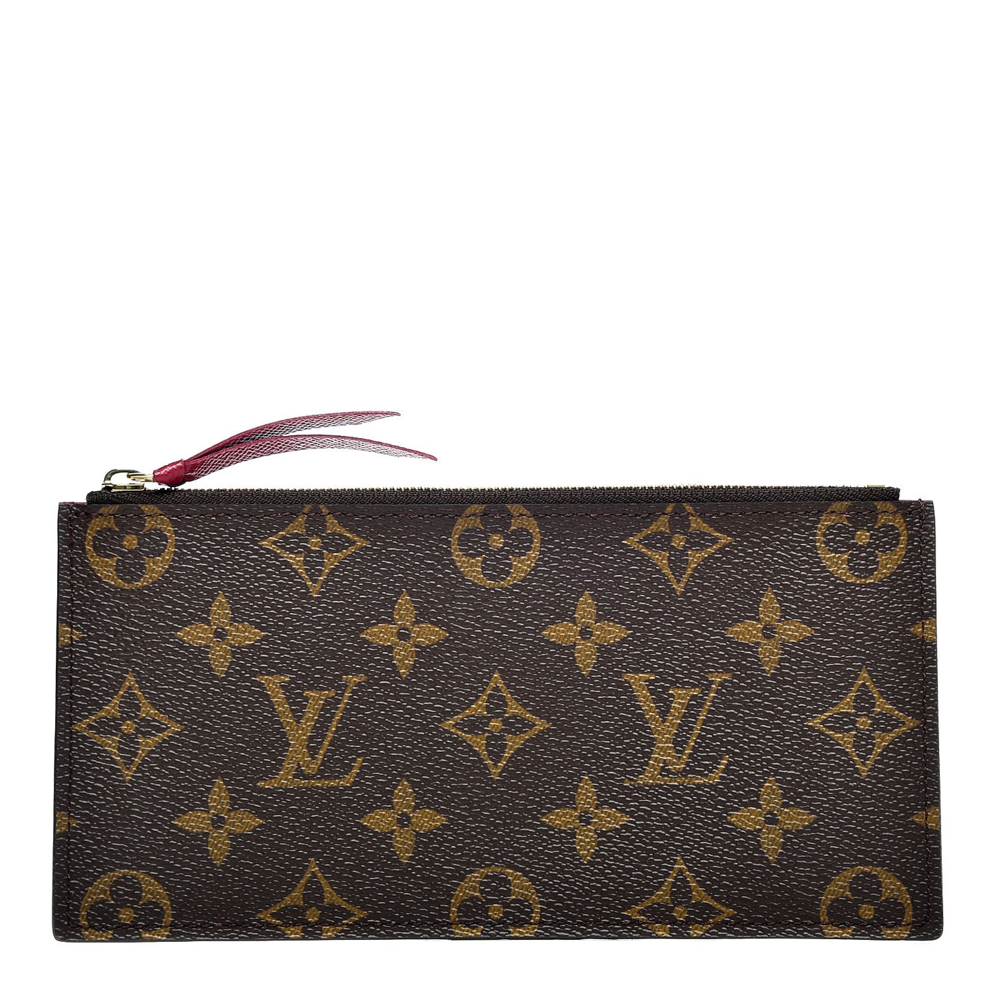 Monogram Felicie Chain Wallet Zippered Insert Fuchsia