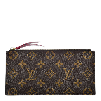 Louis Vuitton Monogram Felicie Chain Wallet Zippered Insert Fuchsia 1 of 8