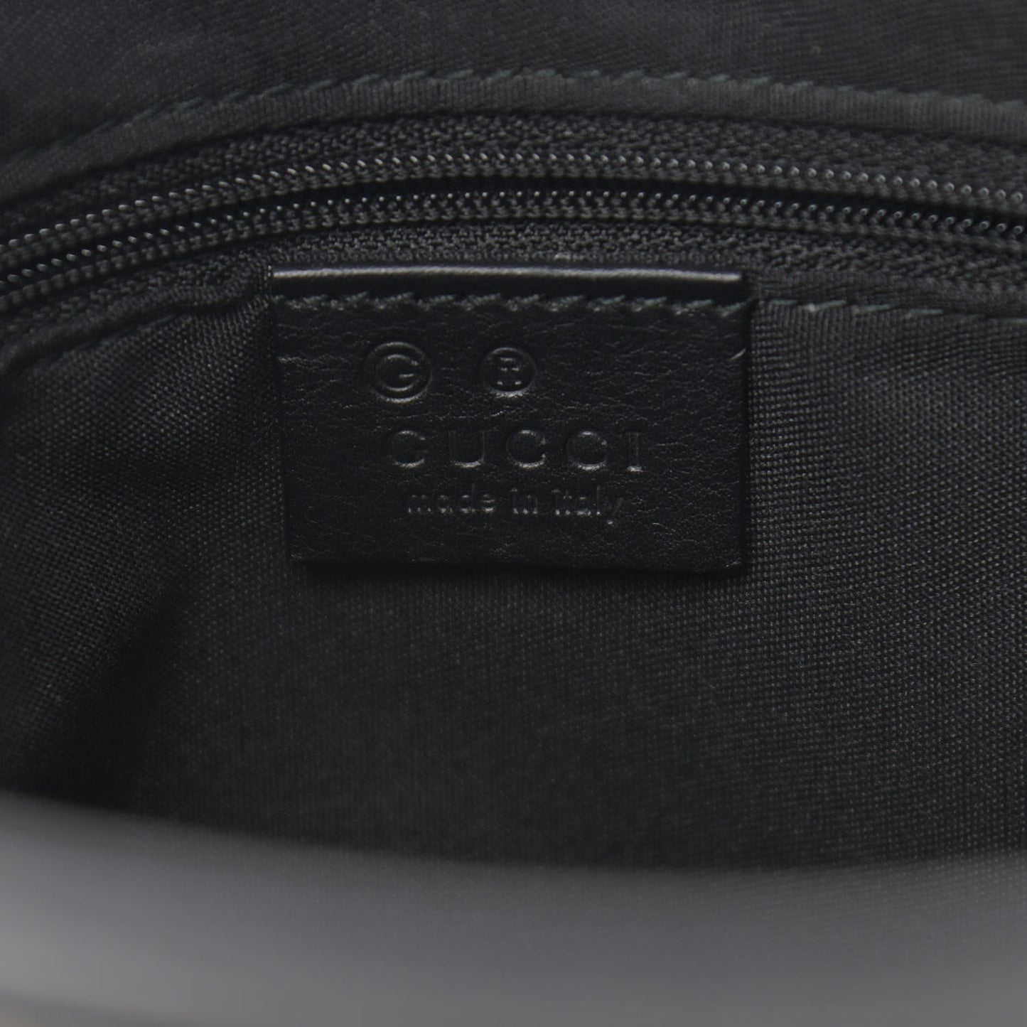 GG Monogram Web Flat Messenger Bag Black