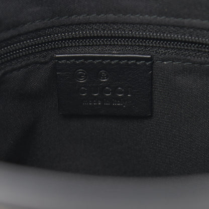 Gucci GG Monogram Web Flat Messenger Bag Black 8 of 10