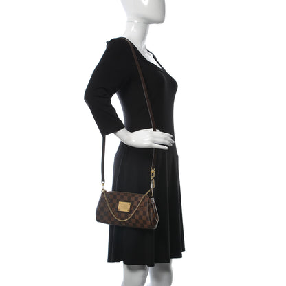 Louis Vuitton Damier Ebene Eva Clutch 2 of 12