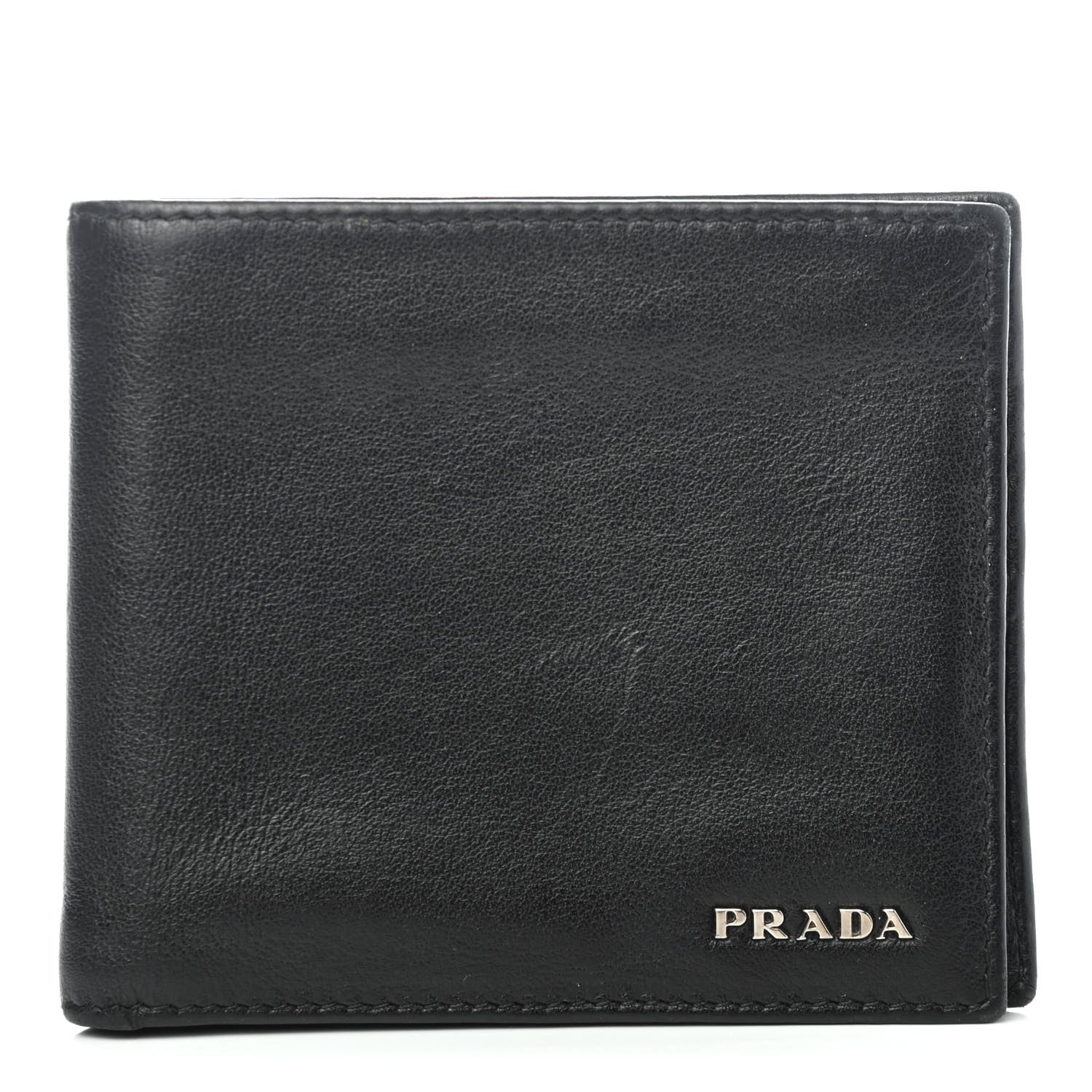 Prada Vitello Bi-Fold Wallet Black 1 of 4