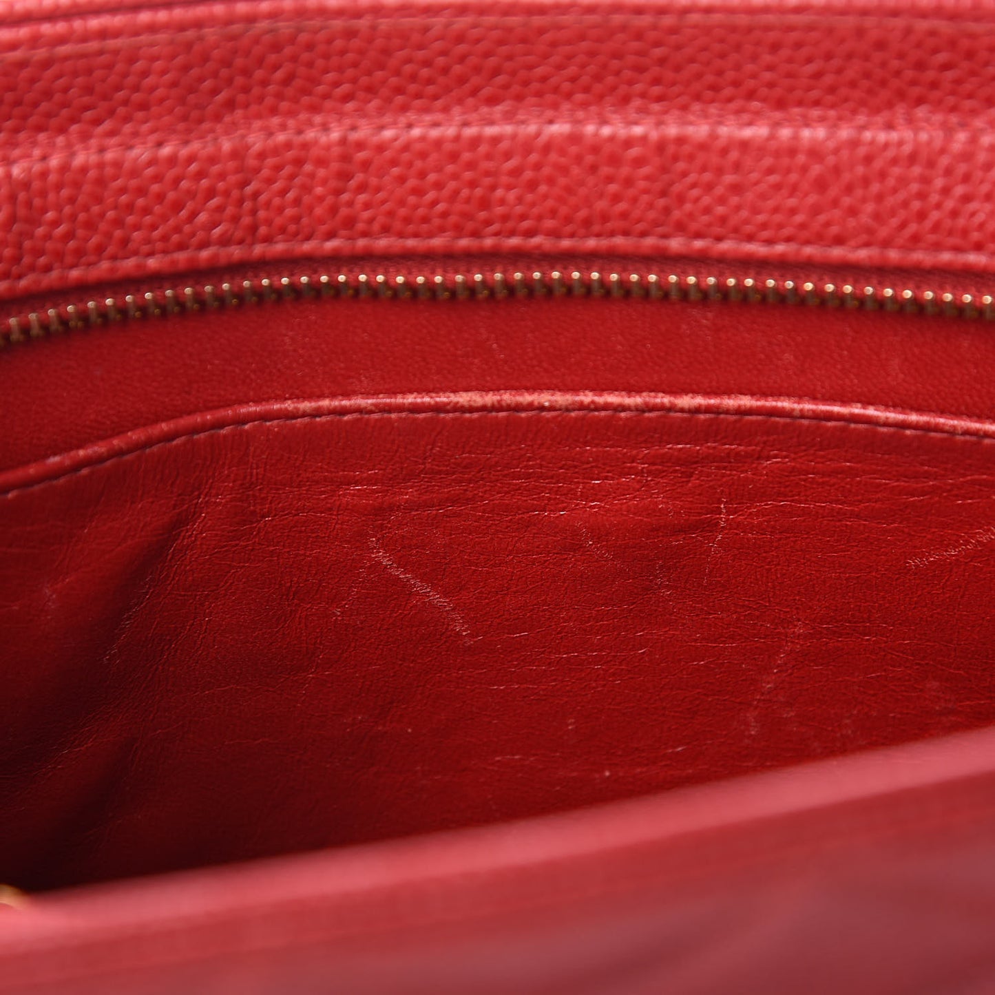 Caviar Quilted Sun Medallion Shoulder Bag Red