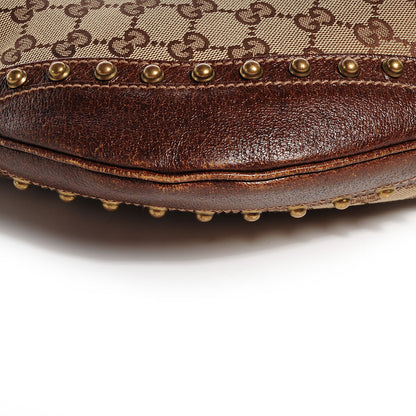 Gucci Monogram Pelham Studded Shoulder Bag Brown 5 of 8