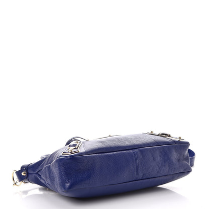 Balenciaga Chevre Gold Metallic Edge Hardware Town Bleu Roi 4 of 7