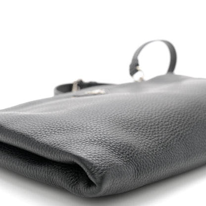 Prada Vitello Daino Zippered Crossbody Bag Black 10 of 12