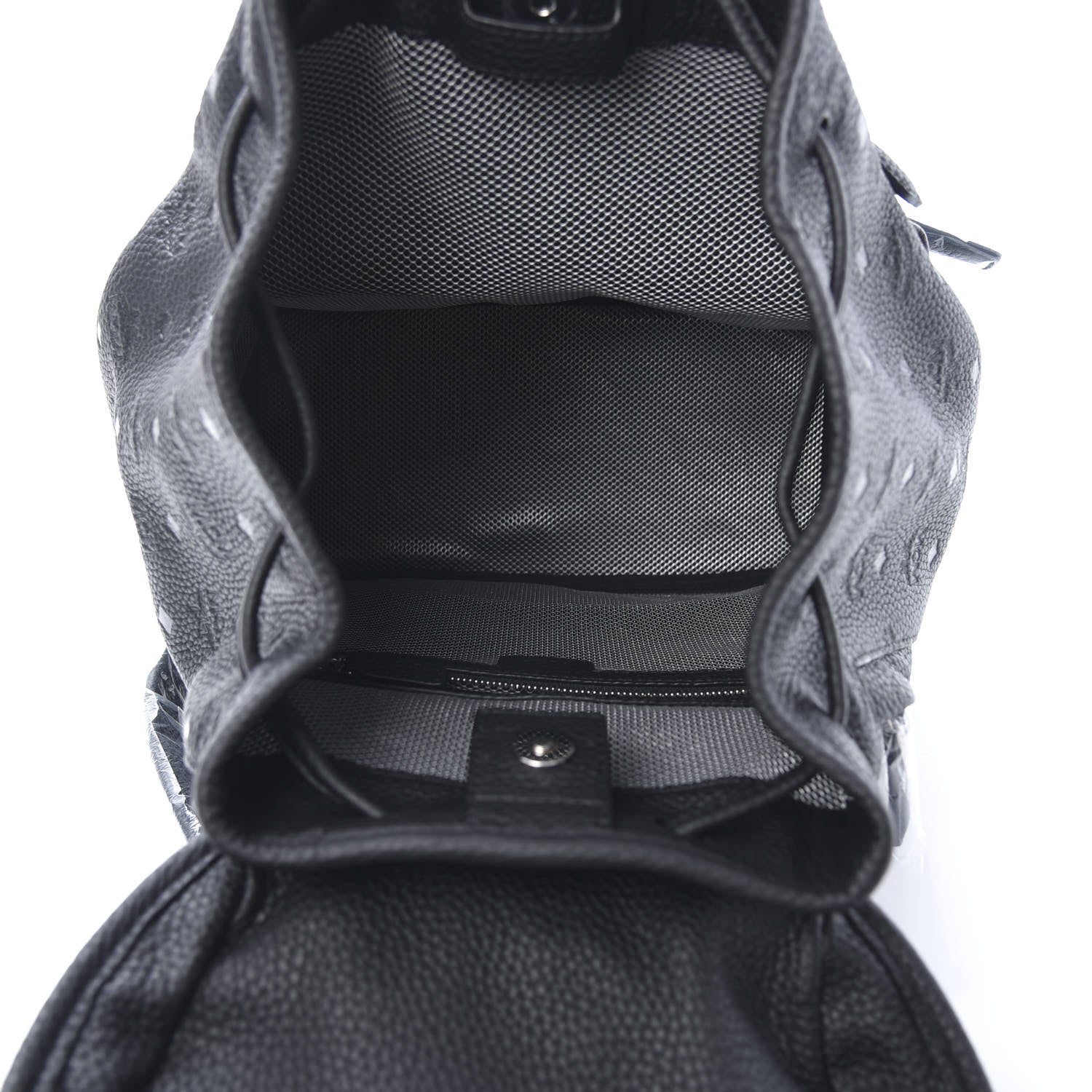 MCM Calfskin Ottomar Small Tivitat Two-Pocket Backpack Black 4 of 9