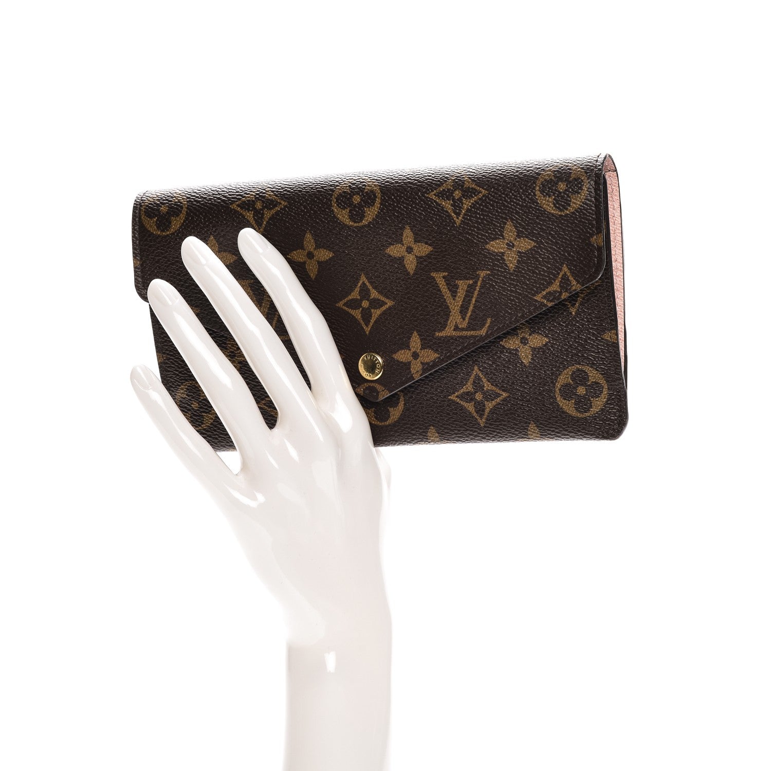 Louis Vuitton Monogram Jeanne Wallet Rose Ballerine 2 of 7