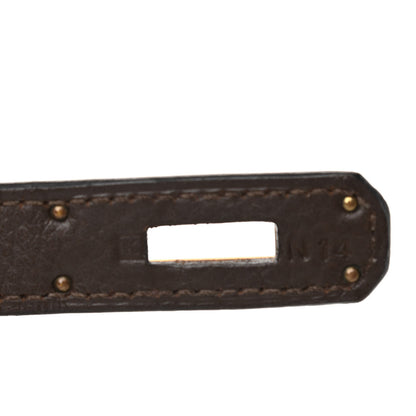 Hermes Taurillon Clemence Kelly Retourne 32 Chocolate 7 of 16
