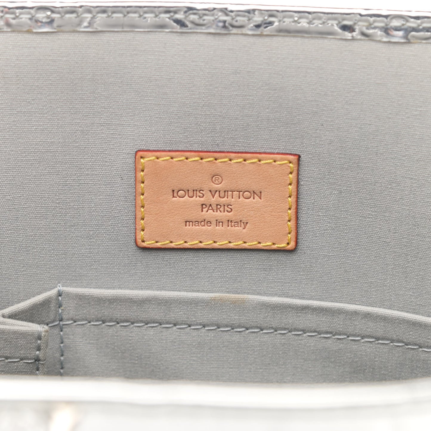 Monogram Miroir Sac Plat Silver