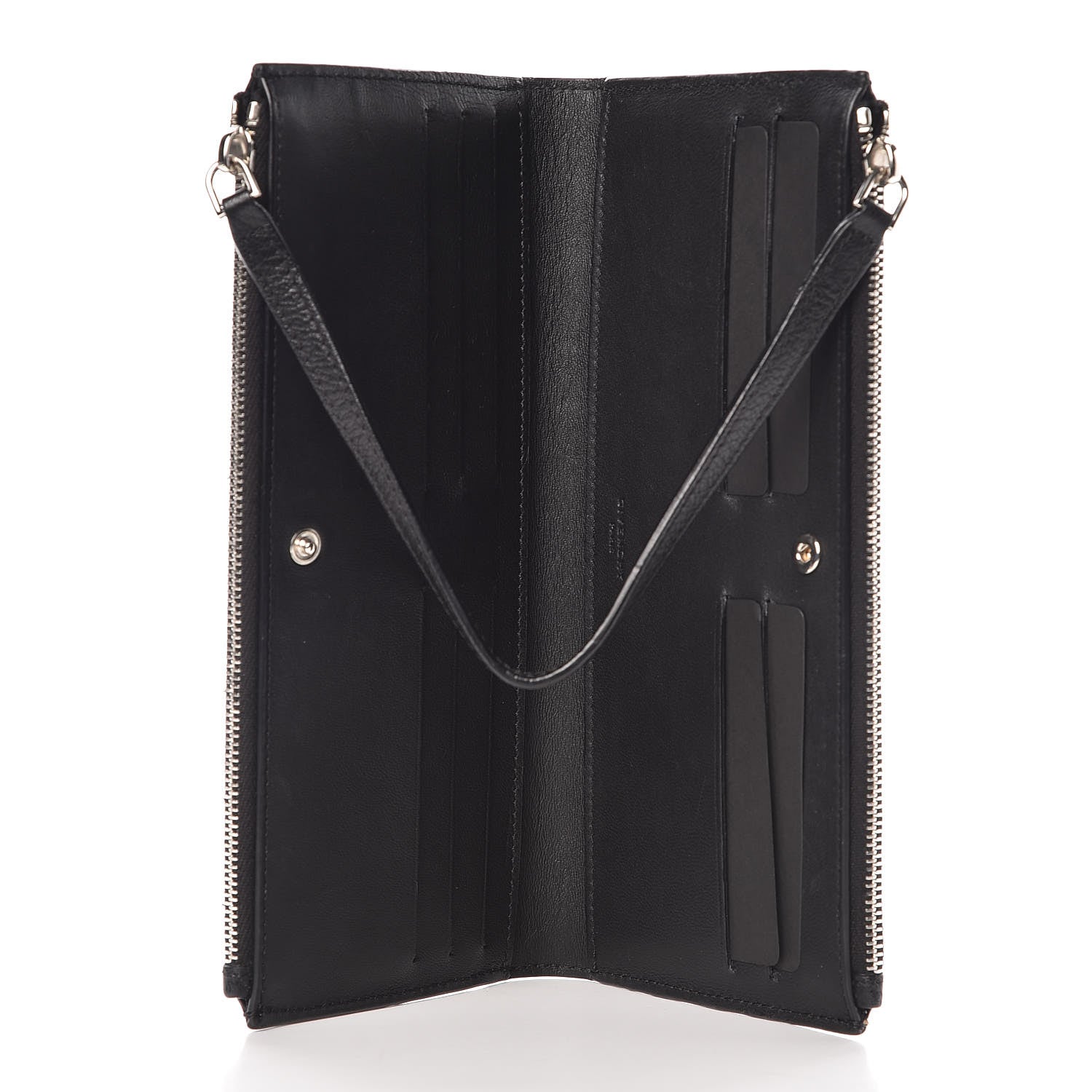 Givenchy Sugar Goatskin Pandora Double Zip Wallet Black 4 of 8