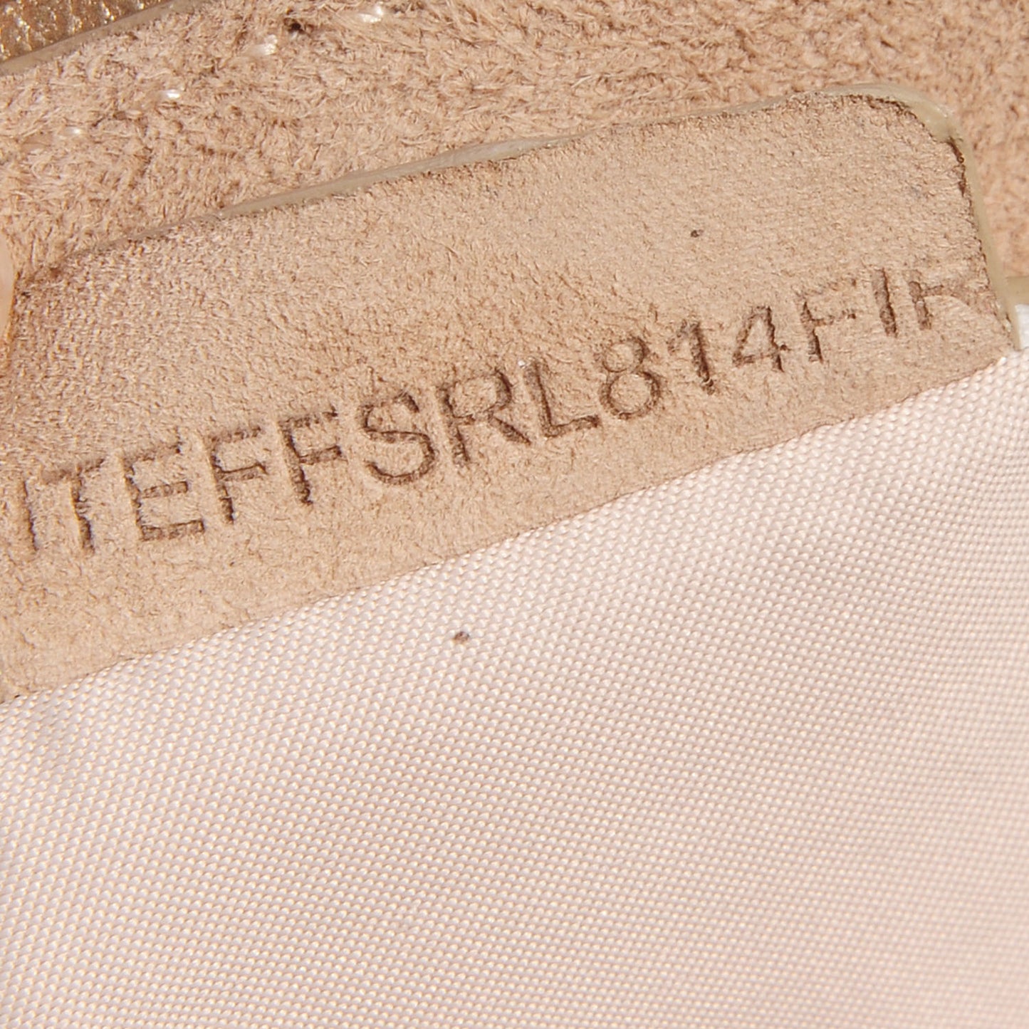 Suede and Lace Clutch Nude