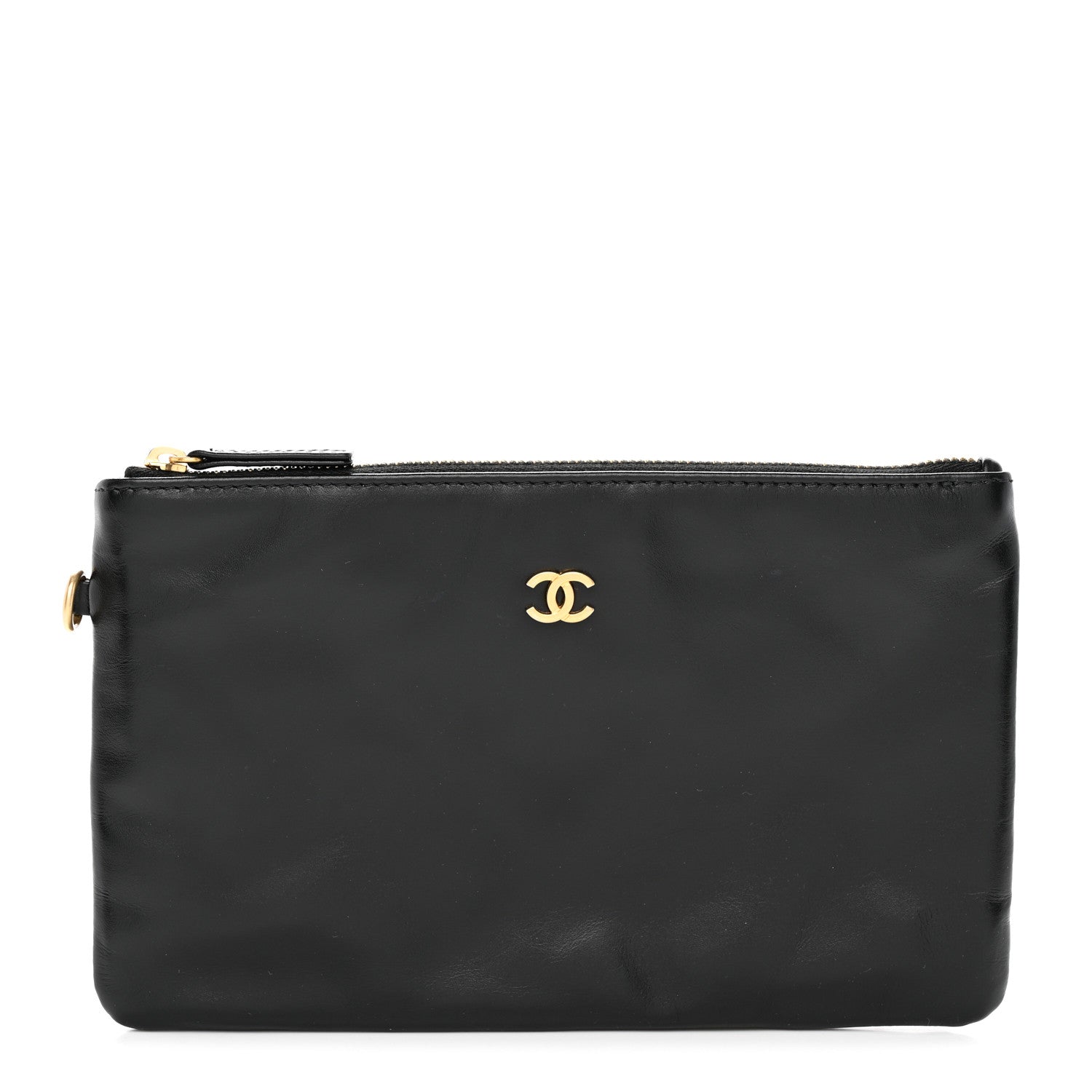 Chanel Shiny Calfskin Chanel 22 Removable Pouch Black 1 of 7