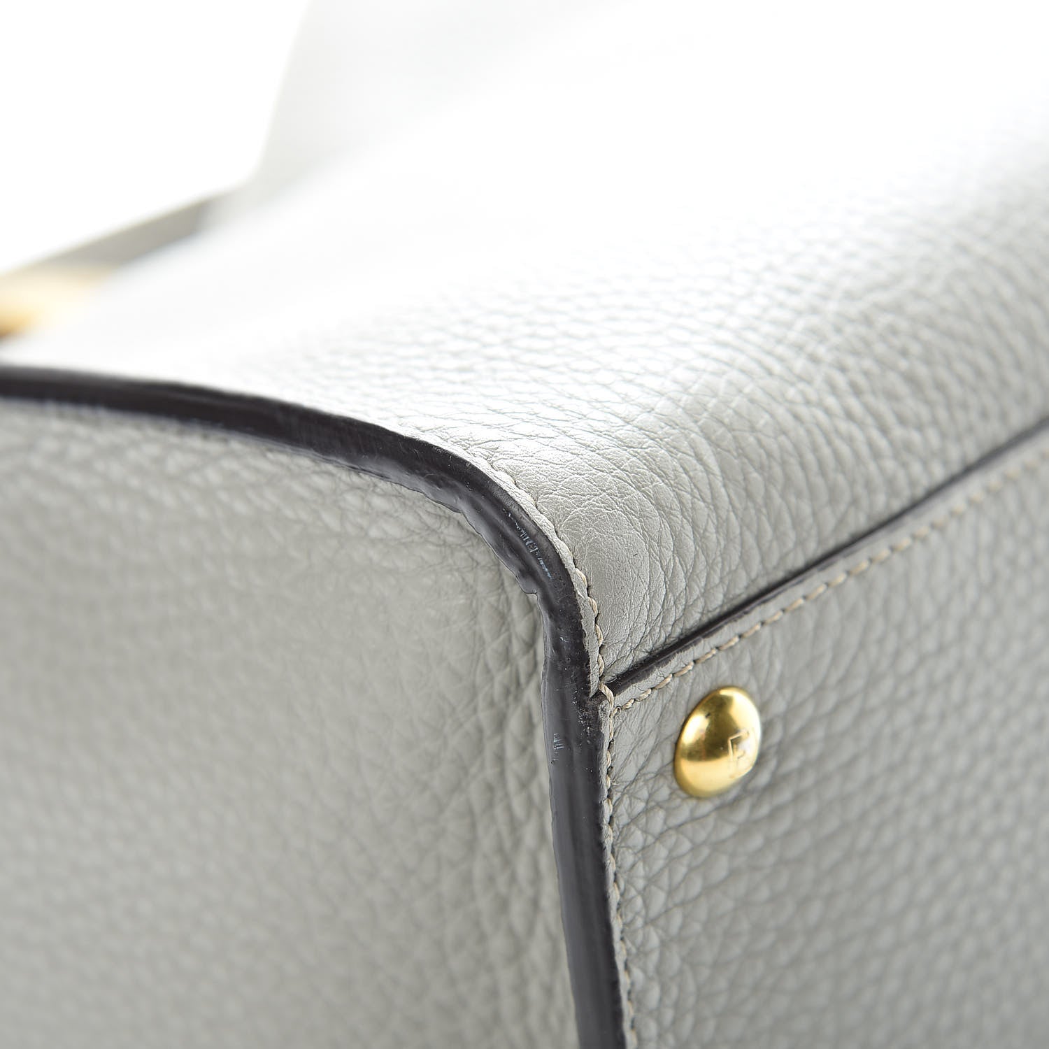 Fendi Cuoio Romano Selleria Medium Peekaboo X-Lite Tortora 10 of 13