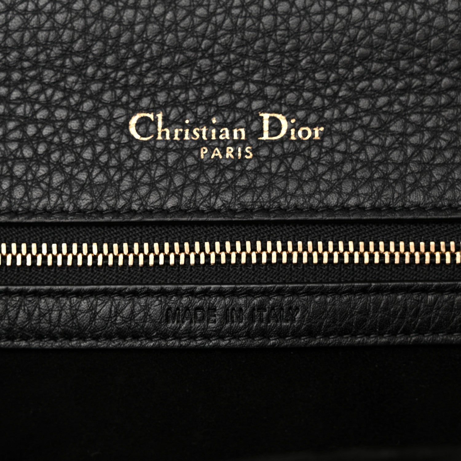 Christian Dior Grained Calfskin Medium Diorama Flap Bag Black 6 of 12