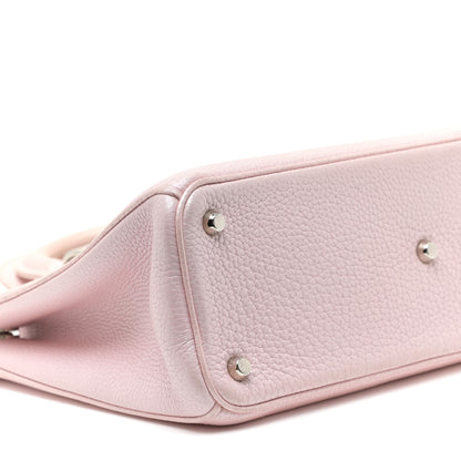 Christian Dior Metallic Bullcalf Medium Diorissimo Tote Pink 5 of 13