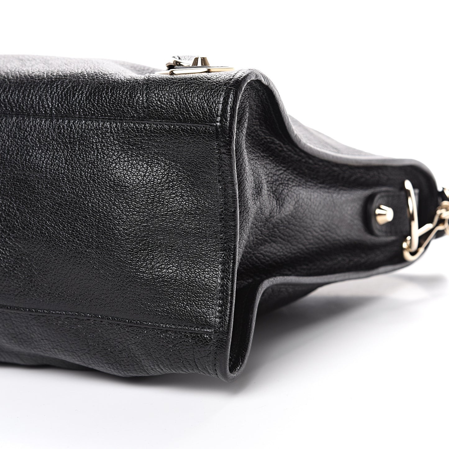 Chevre Gold Metallic Edge Hardware City Black