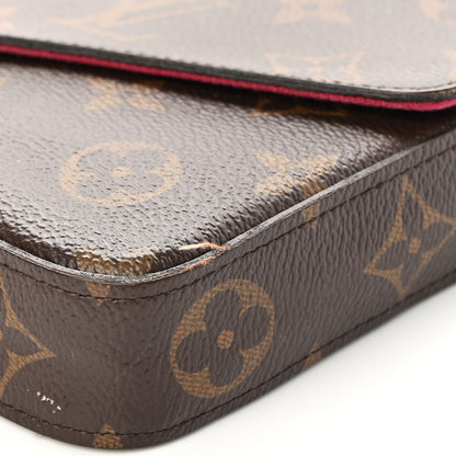 Louis Vuitton Monogram Pochette Felicie Chain Wallet Fuchsia 13 of 21